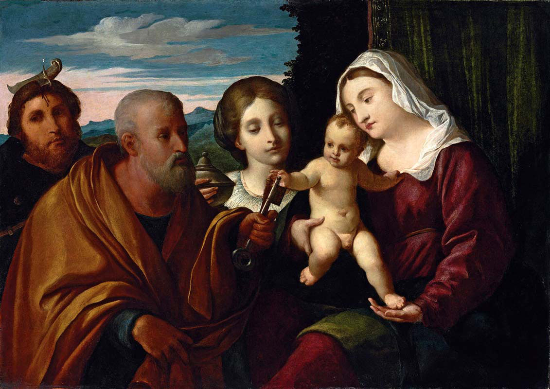 The Madonna and Child with Saint Mary Magdalene Saint Peter and Saint Peter Martyr